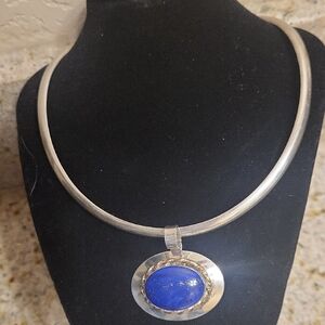 Lapis Lazuli Sterling Silver 14 Kt Gf Gem Blue By Famous Navajo designer Harry's